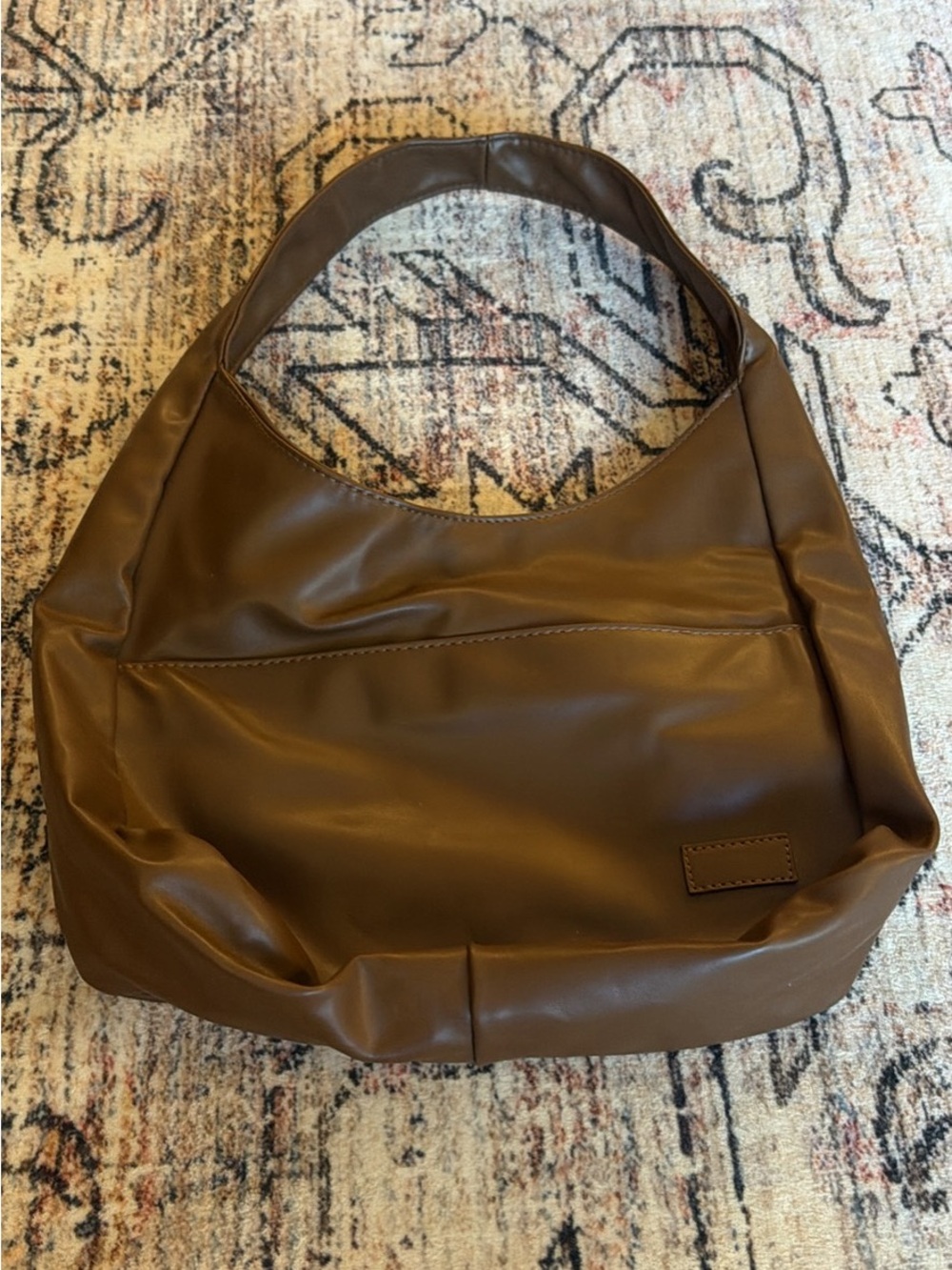 Soft Body Faux Leather Brown Purse/Bag Dream Tote